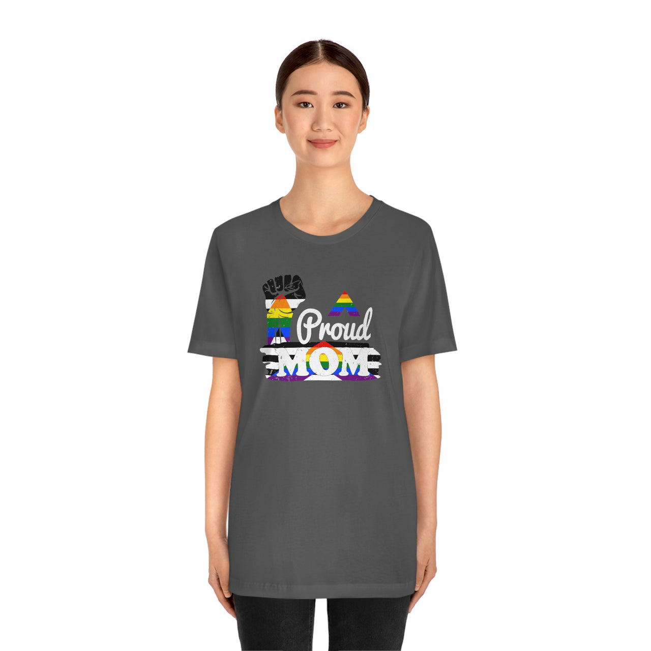 Straight Ally Pride Flag Mother's Day Unisex Short Sleeve Tee - Proud Mom SHAVA CO
