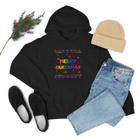 Thumbnail for Unisex Christmas LGBTQ Heavy Blend Hoodie - Merry Queermas Printify