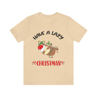 Thumbnail for Classic Unisex Christmas T-shirt - Have A Lazy Christmas Printify