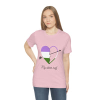 Thumbnail for Genderqueer  Flag  LGBTQ Affirmation T-shirt  Unisex Size - My Other Half Printify