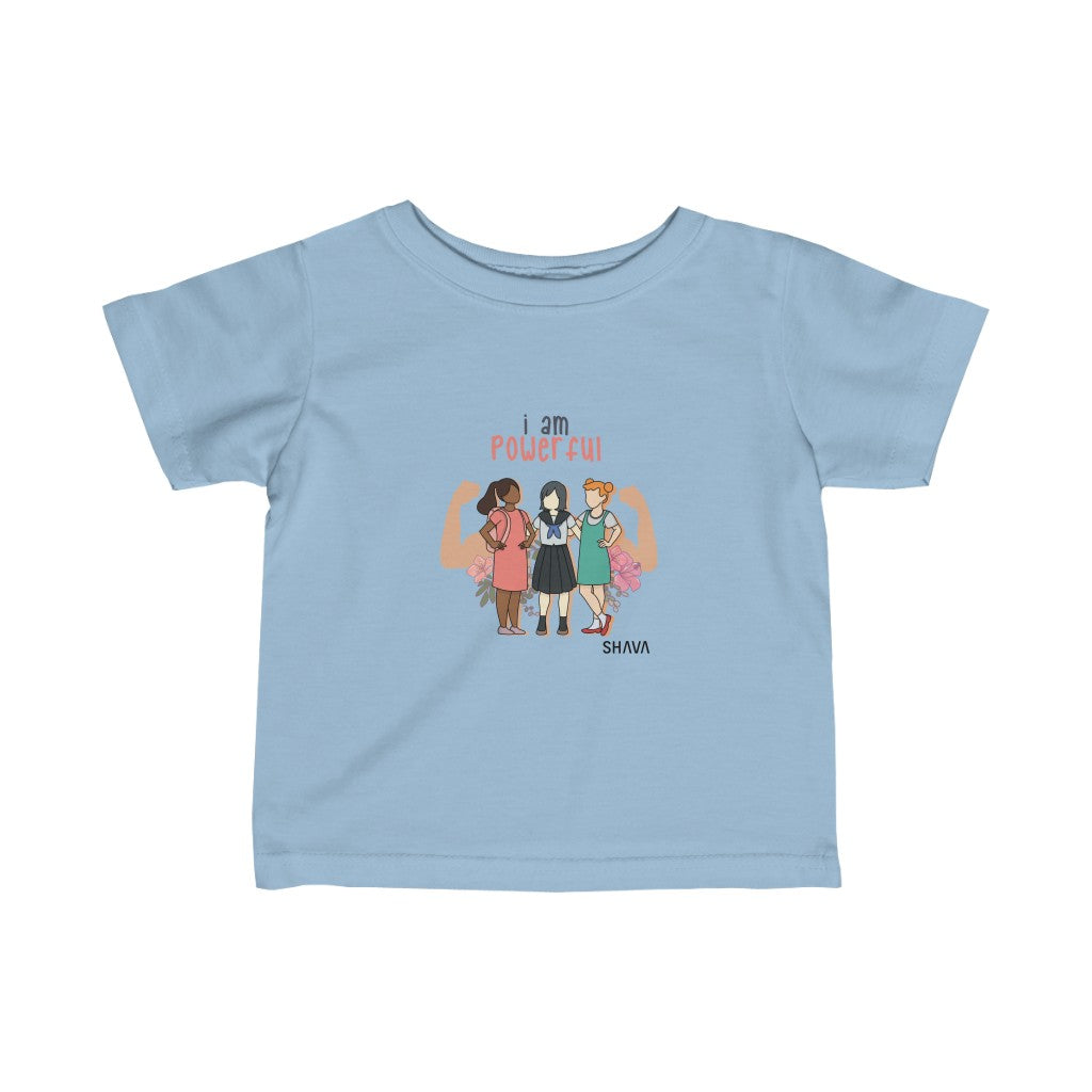 IAC  KIDS T-Shirts  Infant Fine Jersey Tee/i am Powerful Printify