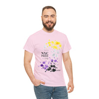 Thumbnail for SHAVA CO Nonbinary Flag 2023 Pride, NYC Unisex Heavy Cotton Tee - My Rainbow Is In My DNA Printify