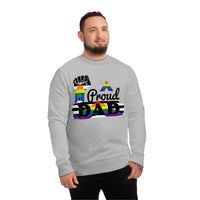 Thumbnail for Straight Ally Pride Flag Sweatshirt Unisex Size - Proud Dad Printify