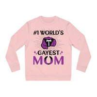 Thumbnail for Labrys Lesbian Pride Flag Sweatshirt Unisex Size - #1 World's Gayest Mom Printify