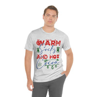 Thumbnail for Merry Christmas T-shirt Unisex Custom T-shirt , Warm socks and hot cocoa Printify