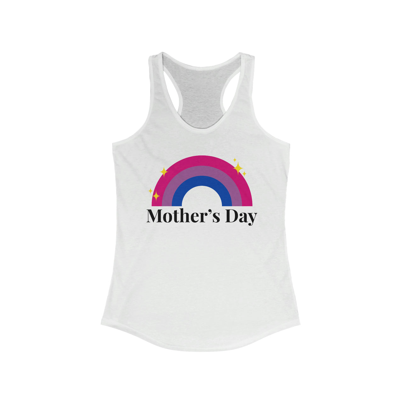 Bisexual Pride Flag Mother's Day Ideal Racerback Tank - Mother's Day SHAVA CO