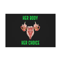 Thumbnail for Affirmation Feminist pro choice Gift Wrap Paper -   Her Body Her Choice Printify