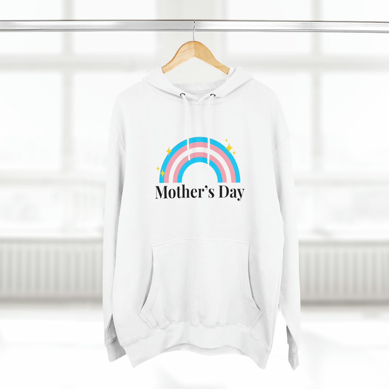 Transgender Flag Mother's Day Unisex Premium Pullover Hoodie - Mother's Day Printify