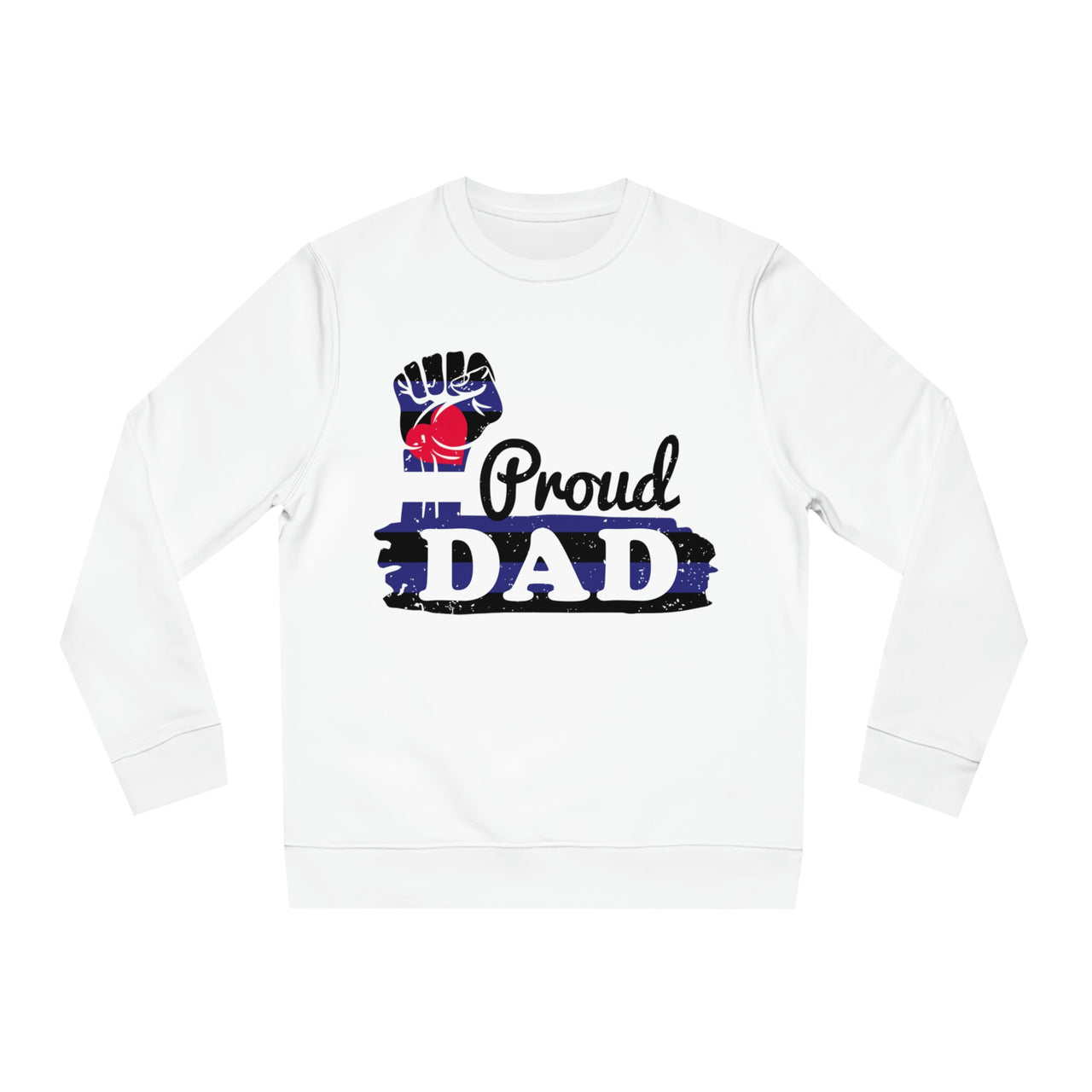 Leather Pride Flag Sweatshirt Unisex Size - Proud Dad Printify