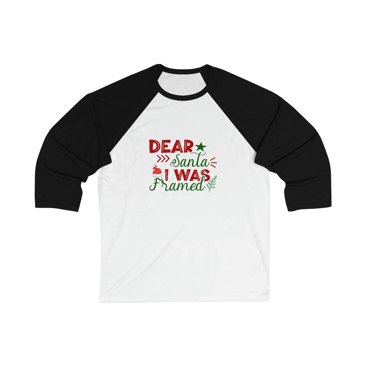 Merry Christmas Unisex Long Sleeves, Unisex Long Sleeves , Unisex 3/4 Sleeve , Dear Santa I Was Framed Printify