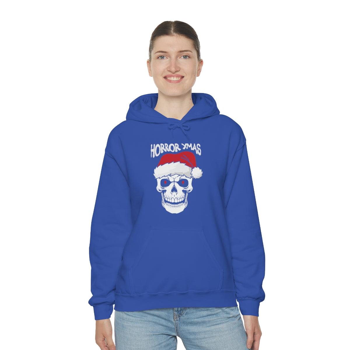 Merry Christmas Hoodie Unisex Custom Hoodie , Hooded Sweatshirt , Horror Xmas Printify
