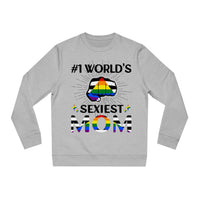Thumbnail for Straight Ally Pride Flag Sweatshirt Unisex Size - #1 World's Sexiest Mom Printify