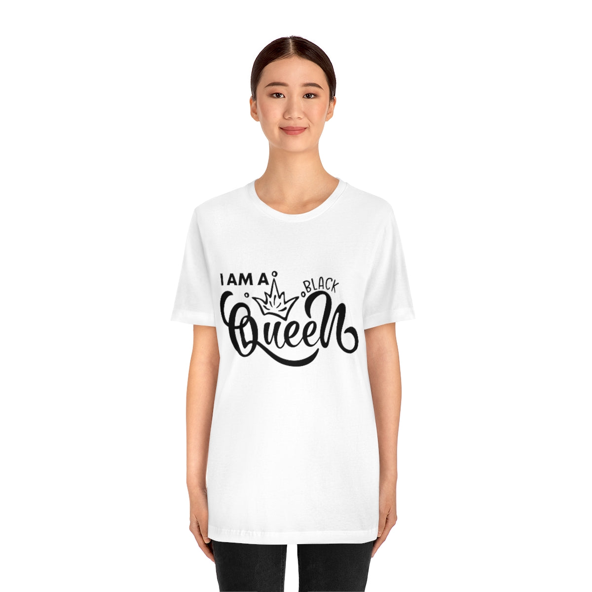 Affirmation Feminist Pro Choice T-Shirt Unisex Size - I am a Black Queen Printify