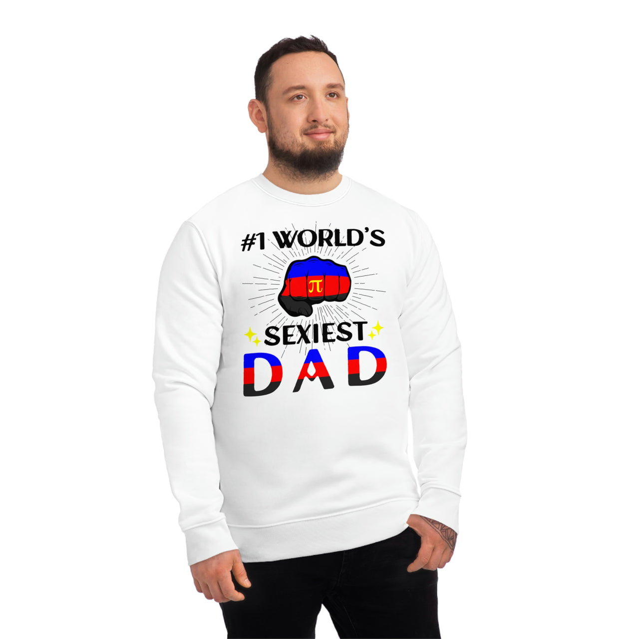 Polyamory Pride Flag Sweatshirt Unisex Size - #1 World's Gayest Dad Printify
