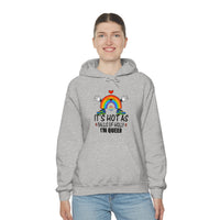 Thumbnail for Unisex Christmas LGBTQ Heavy Blend Hoodie - It’s Hot As Balls Of Holly I’M Queer Printify