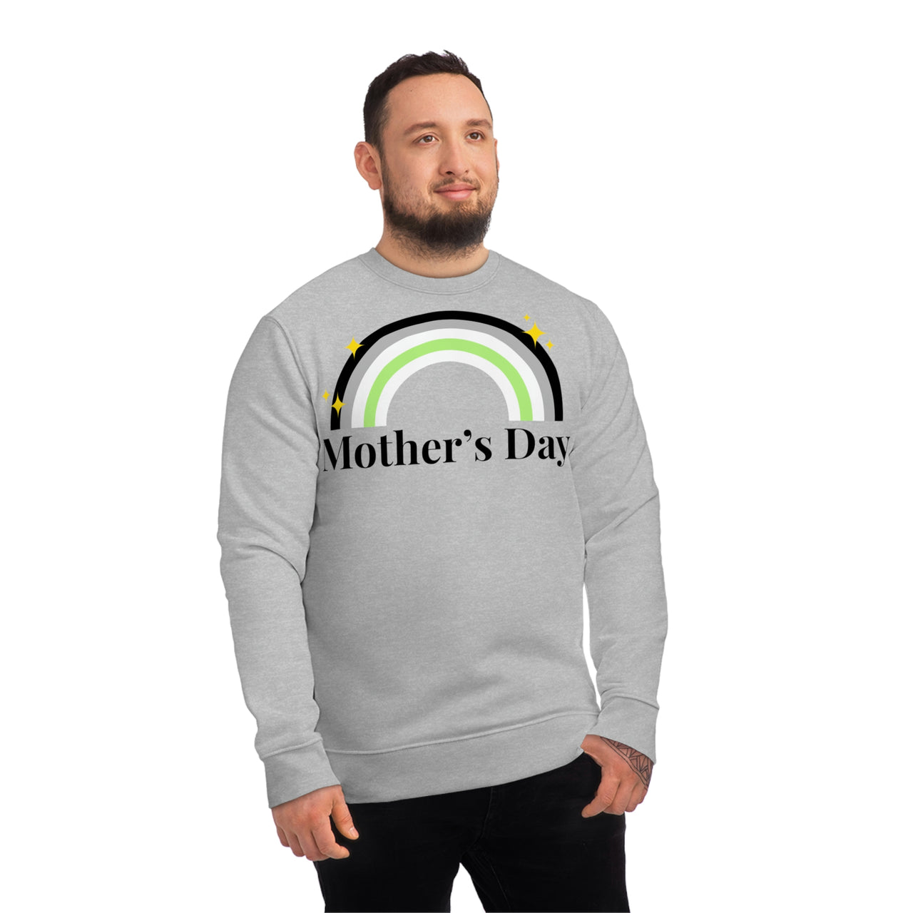 Agender Pride Flag Sweatshirt Unisex Size - Mother's Day Printify
