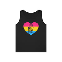 Thumbnail for Pansexual Pride Flag Heavy Cotton Tank Top Unisex Size - Free Dad Hugs Printify