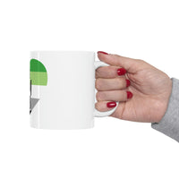 Thumbnail for Aromantic Flag Ceramic Mug  - Free Mom Hugs Printify