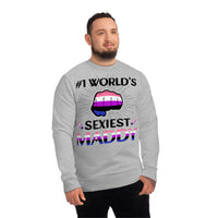 Thumbnail for Genderfluid Pride Flag Sweatshirt Unisex Size - #1 World's Sexiest Maddy Printify