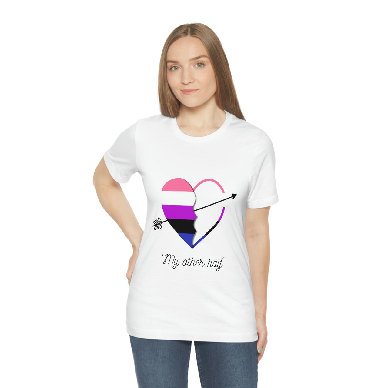 Genderfluid  Flag LGBTQ Affirmation T-shirt  Unisex Size - My Other Half Printify