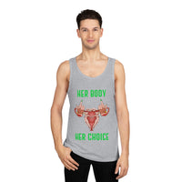 Thumbnail for Affirmation Feminist Pro Choice Tank Top Unisex Size – Her Body Her Choice Printify