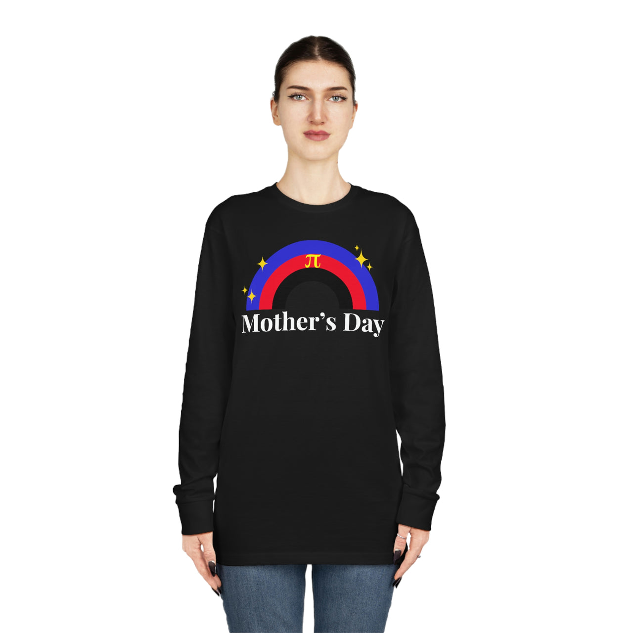 Polyamory Flag Long Sleeve Crewneck Tee - Mothers Day Printify