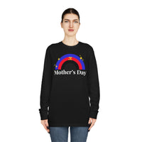 Thumbnail for Polyamory Flag Long Sleeve Crewneck Tee - Mothers Day Printify
