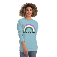 Thumbnail for Genderqueer Pride Flag Sweatshirt Unisex Size - Father's Day Printify