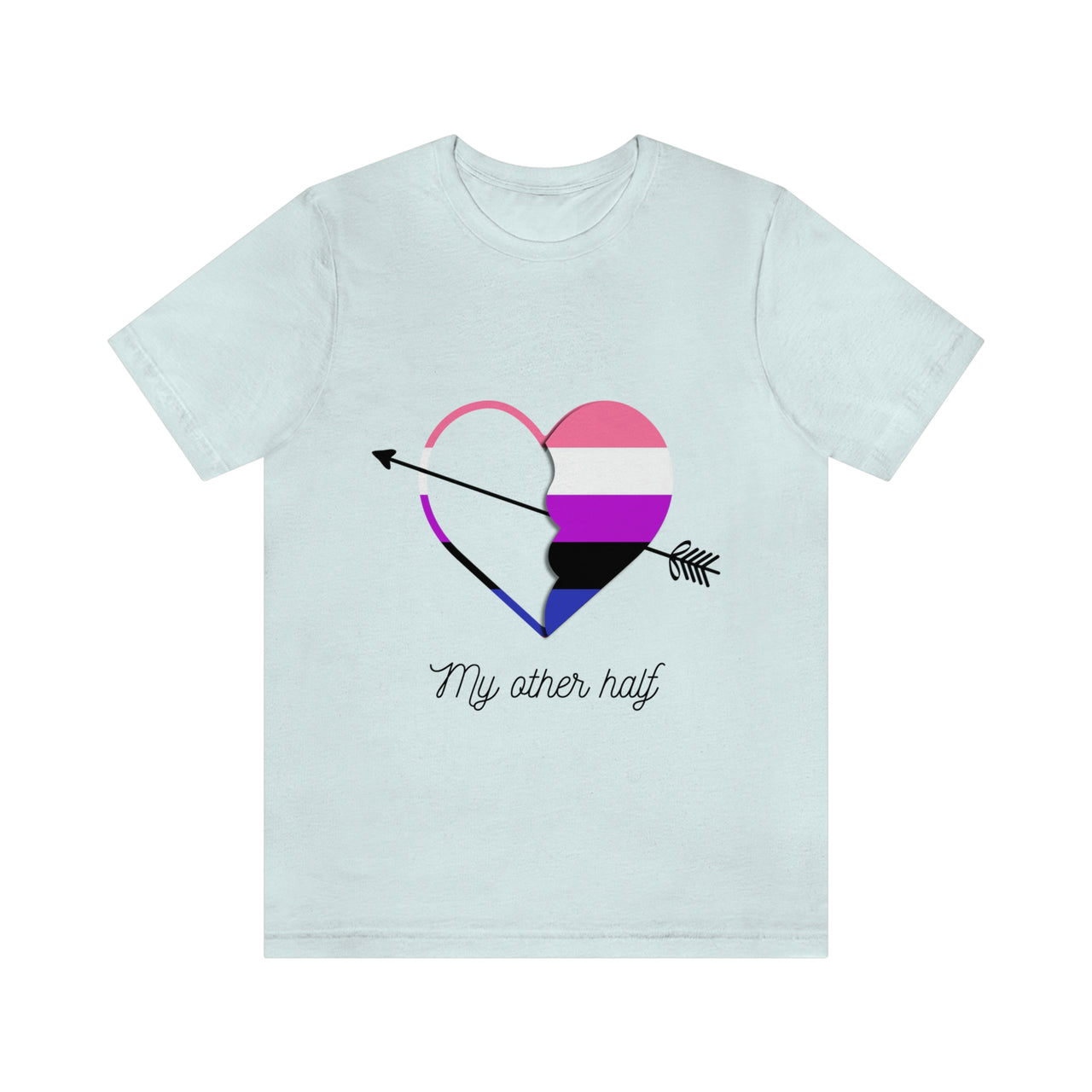 Genderfluid Flag LGBTQ Affirmation T-shirt  Unisex Size - My Other Half Printify