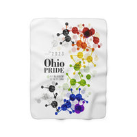 Thumbnail for SHAVA CO Straight Ally Flag 2023 Pride, Ohio Sherpa Fleece Blanket - My Rainbow Is In My DNA Printify