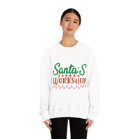 Thumbnail for Merry Christmas Unisex Sweatshirts , Sweatshirt , Women Sweatshirt , Men Sweatshirt ,Crewneck Sweatshirt, Santa's Workshop Printify