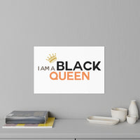 Thumbnail for Affirmation Feminist Pro Choice Wall Decals - I Am Black Queen (centered) Printify