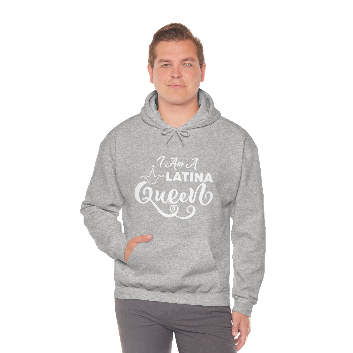 Affirmation Feminist Pro Choice Unisex Hoodie –  I Am a Latina Queen Printify