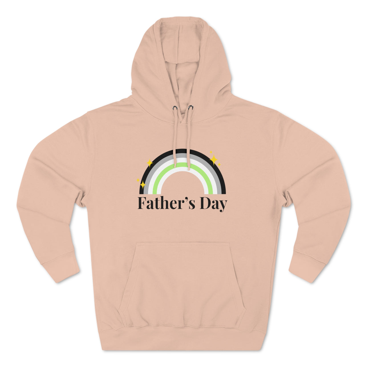 Agender Pride Flag Unisex Premium Pullover Hoodie - Father's Day Printify