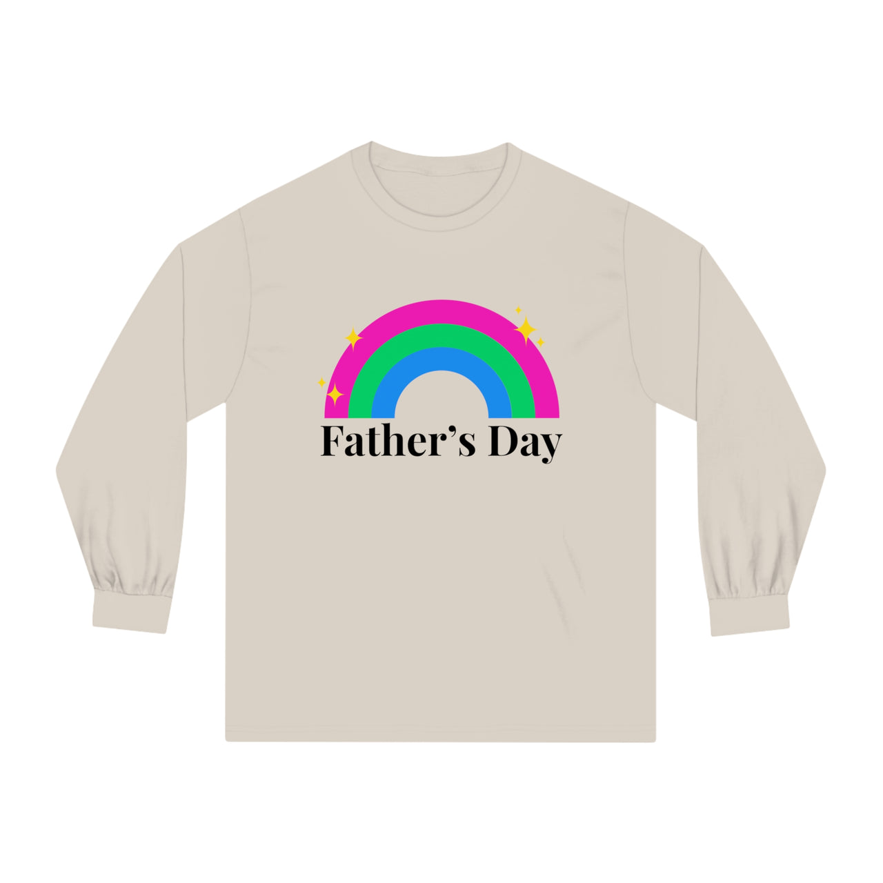 Polysexual Pride Flag Unisex Classic Long Sleeve Shirt - Father's Day Printify