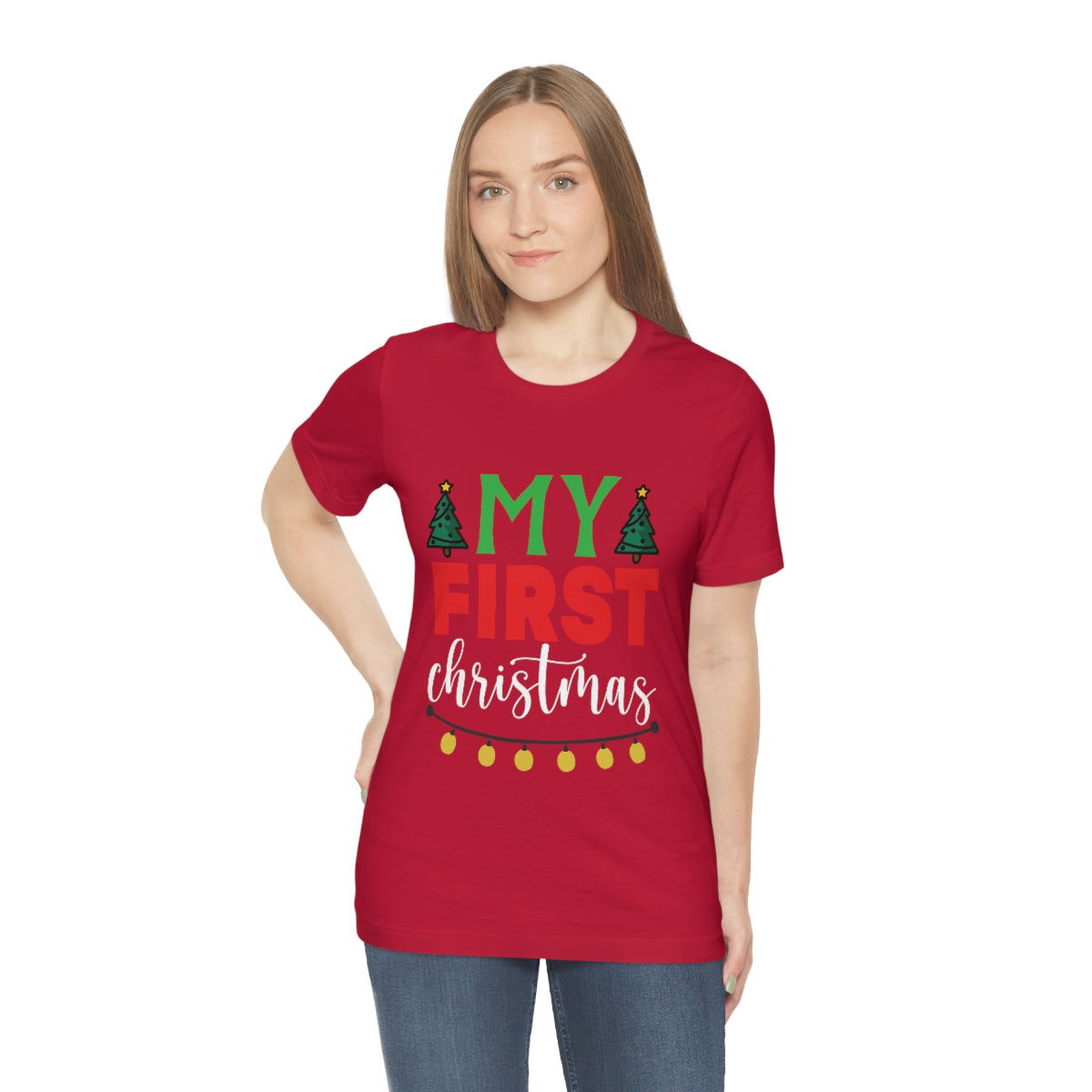 Classic Unisex Christmas T-shirt - My First Christmas Printify