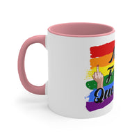 Thumbnail for Christmas LGBTQ Two Tone Custom Accent Coffee Mug Printify