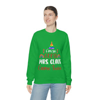 Thumbnail for Unisex Christmas LGBTQ Heavy Blend Crewneck Sweatshirt - I’M So Good Mrs. Claus Came Twice Printify