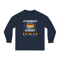 Thumbnail for Philadelphia Pride Flag Unisex Classic Long Sleeve Shirt - #1 World's Gayest Dad Printify