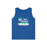 Thumbnail for Gay Pride Flag Heavy Cotton Tank Top Unisex Size - Proud Dad Printify