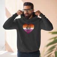 Thumbnail for Lesbian Flag Mother's Day Unisex Premium Pullover Hoodie - Free Mom Hug Printify