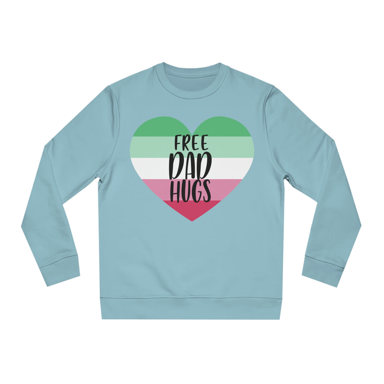 Abrosexual Pride Flag Sweatshirt Unisex Size - Free Dad Hugs Printify
