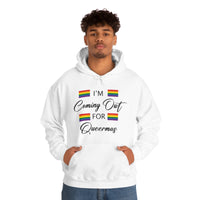 Thumbnail for Unisex Christmas LGBTQ Heavy Blend Hoodie - I’M Coming Out For Queermas Printify