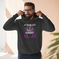 Thumbnail for Labrys Lesbian Flag Mother's Day Unisex Premium Pullover Hoodie - #1 World's Gayest Mom Printify