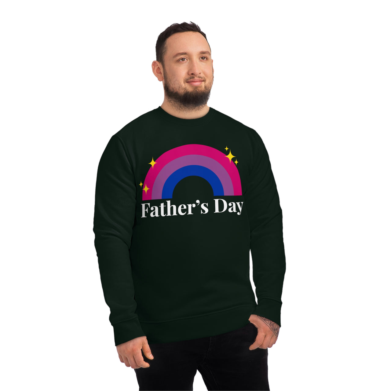 Bisexual Pride Flag Sweatshirt Unisex Size - Father's Day Printify