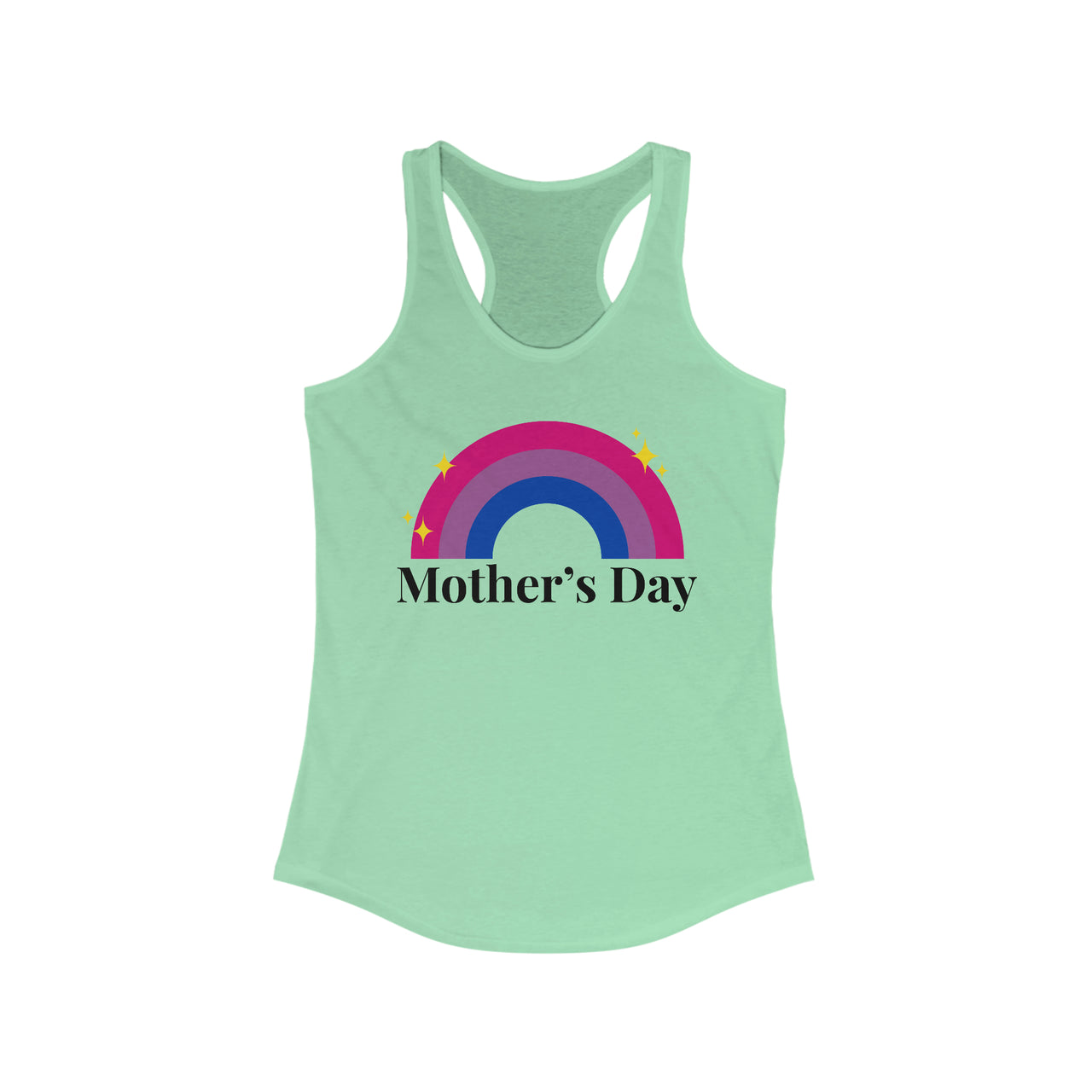 Bisexual Pride Flag Mother's Day Ideal Racerback Tank - Mother's Day SHAVA CO