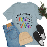 Thumbnail for Classic Unisex Christmas LGBTQ T-Shirt - First Queermas As Mr. And Mr. Printify