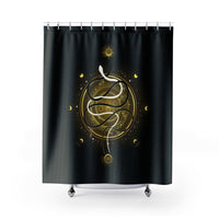 Thumbnail for Yoga Spiritual Meditation Shower Curtains - Harmony 888 Angel Number Printify