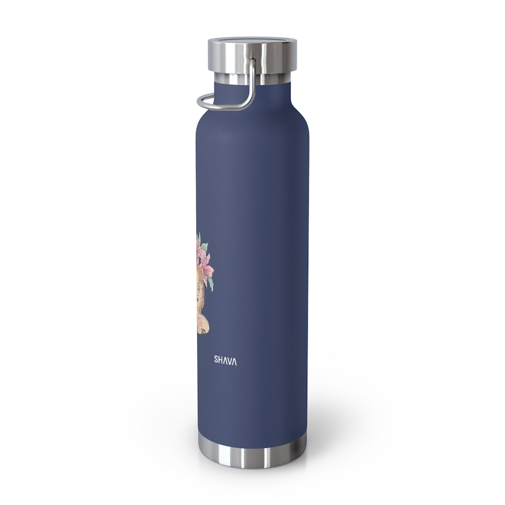 Affirmation Feminist pro choice Copper Vacuum insulated bottle 22oz -  I am Perfect (Down Syndrome) Printify