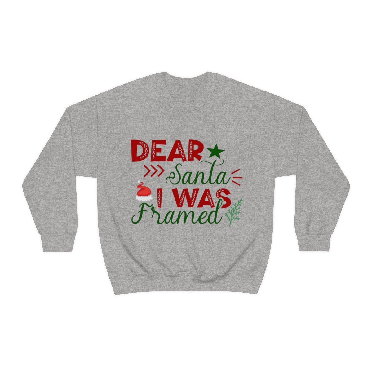 Merry Christmas Unisex Sweatshirts , Sweatshirt , Women Sweatshirt , Men Sweatshirt ,Crewneck Sweatshirt, Dear Santa I Was Framed Printify